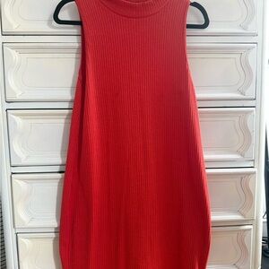 Old Navy Ribbed Sleeveless Tank in Bright Red